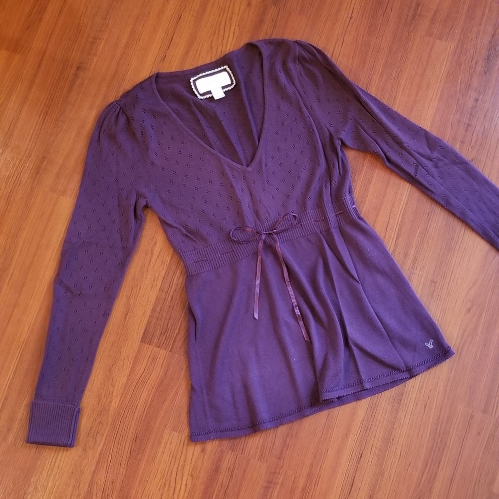 American Eagle Beautiful Purple Lightweight Sweater